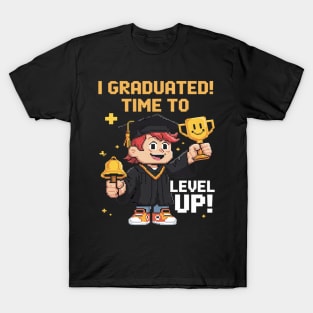 I Graduated Time To Level Up Funny Graduation T-Shirt